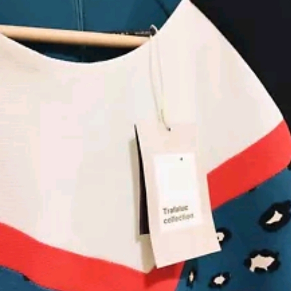 ZARA MOD PRINTED DRESS NWT - Picture 9 of 12